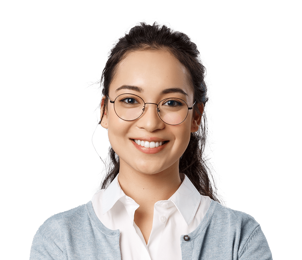 Woman smiling brightly